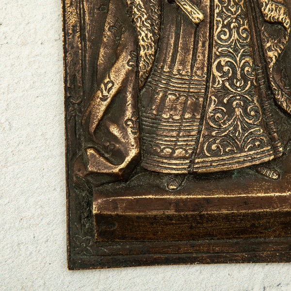 Pair of Bronze Plaques