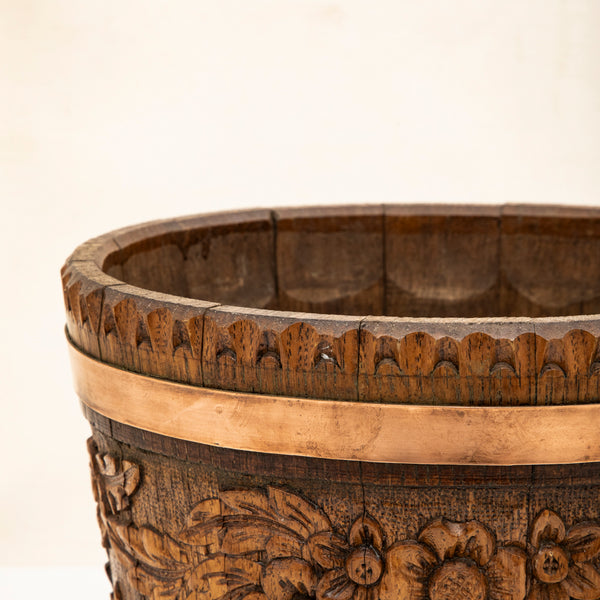 Hand Carved Bucket