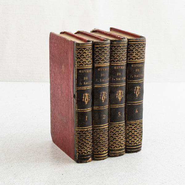 Set of Four Leatherbound Books