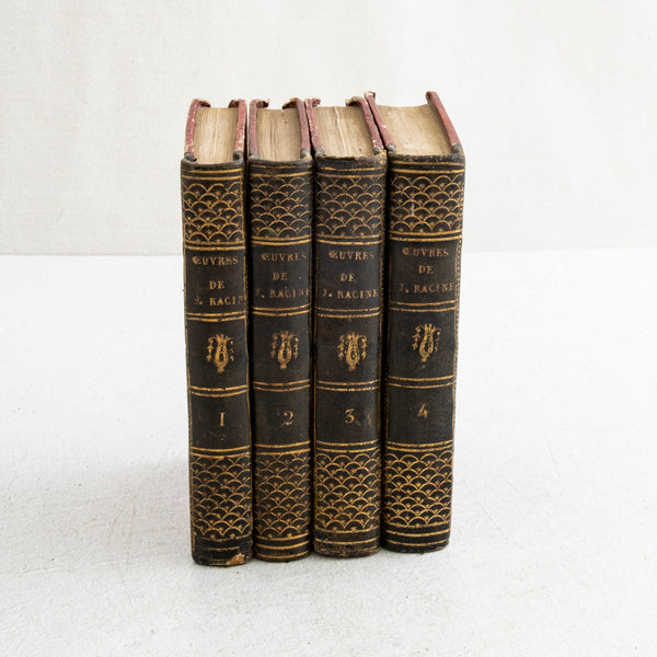 Set of Four Leatherbound Books