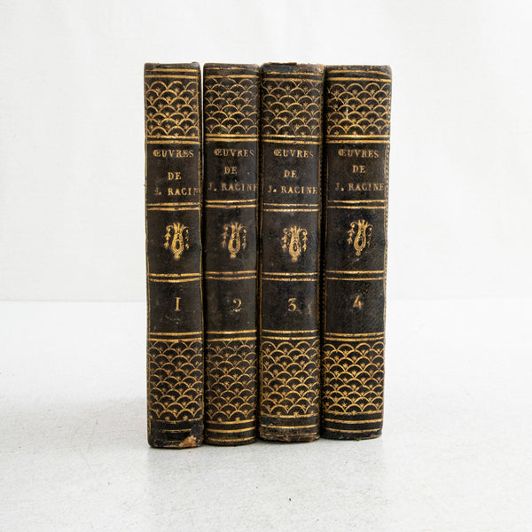 Set of Four Leatherbound Books