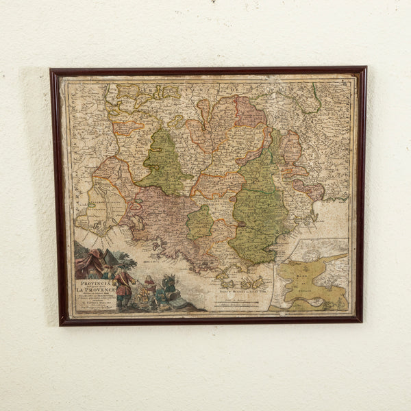 18th Century Map of Provence