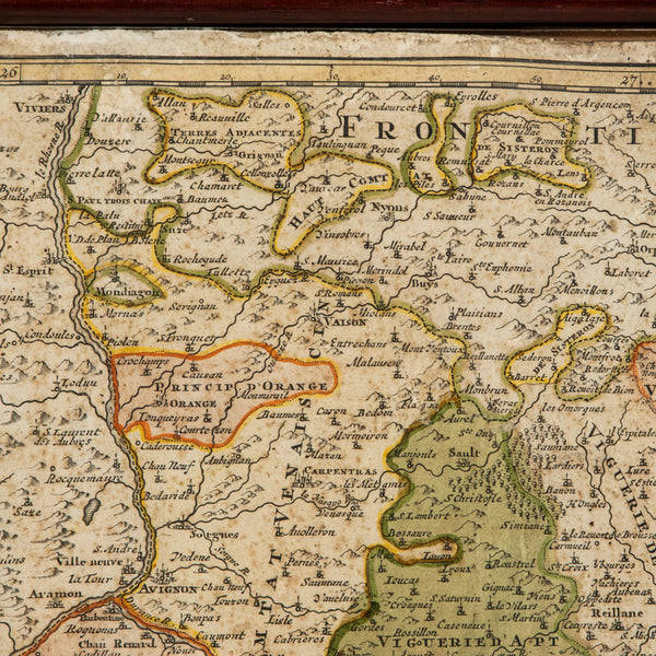 18th Century Map of Provence