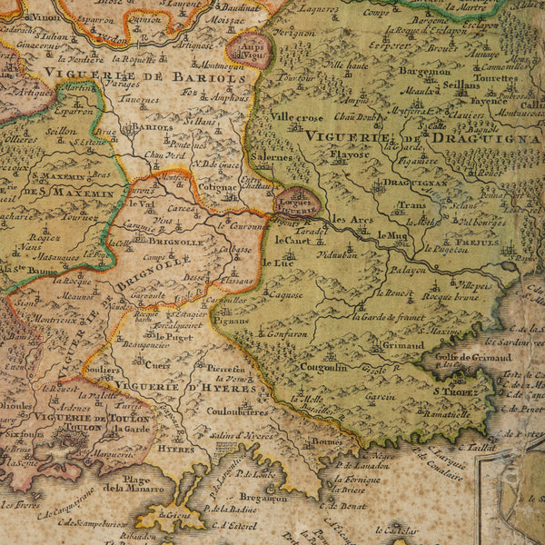 18th Century Map of Provence
