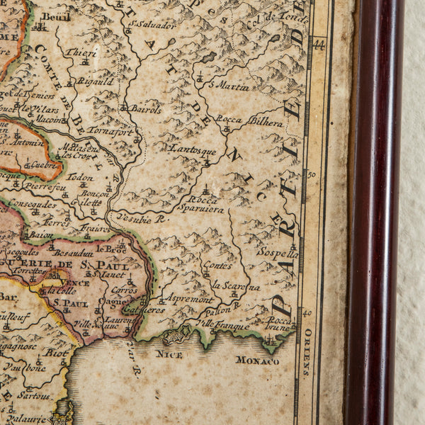 18th Century Map of Provence