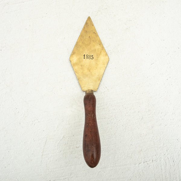 Brass Trowel Dated 1885
