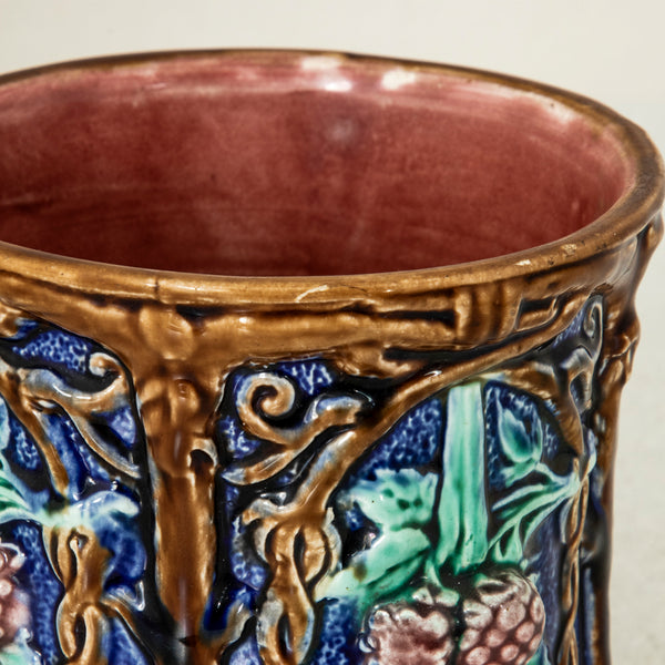 Majolica Cachepot