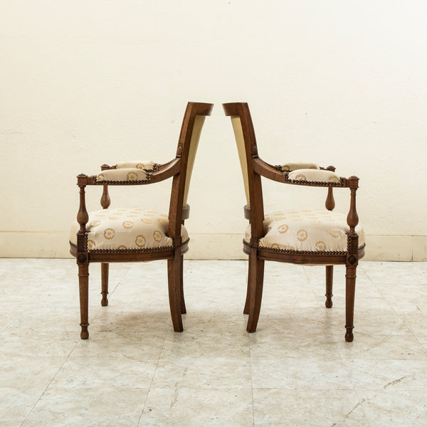 Pair of Hand Carved Armchairs