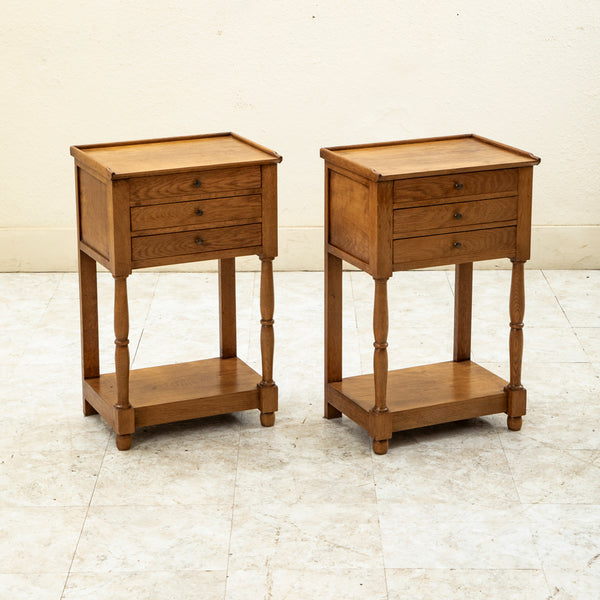 Pair of Oak Nightstands