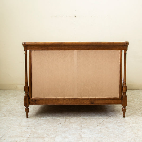 Hand Carved Oak Queen Bed