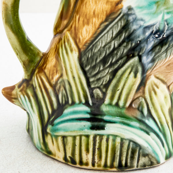 Majolica Duck Pitcher
