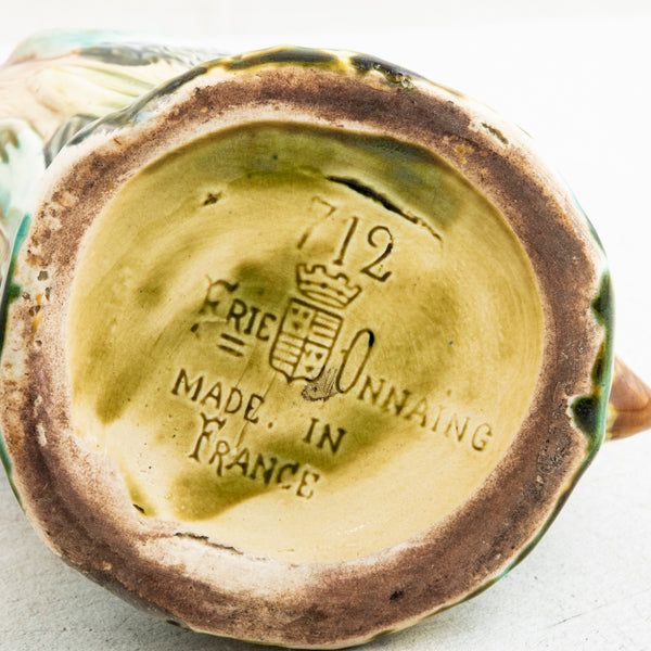 Majolica Duck Pitcher