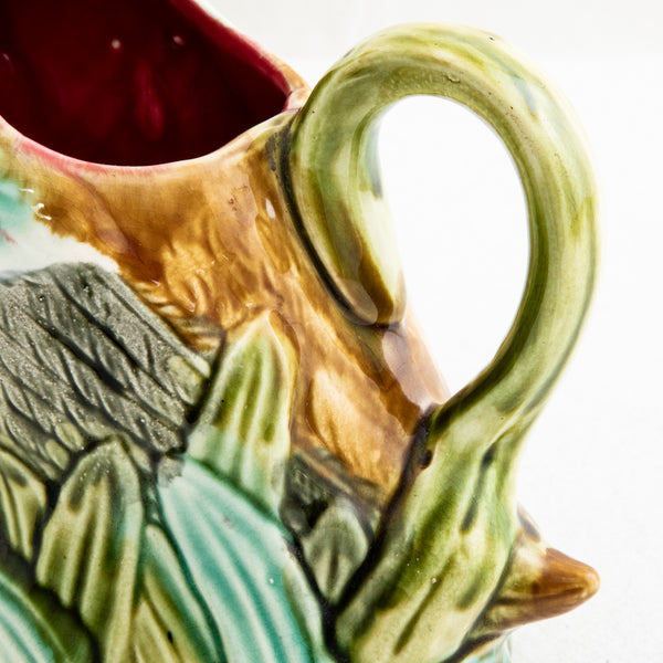 Majolica Duck Pitcher