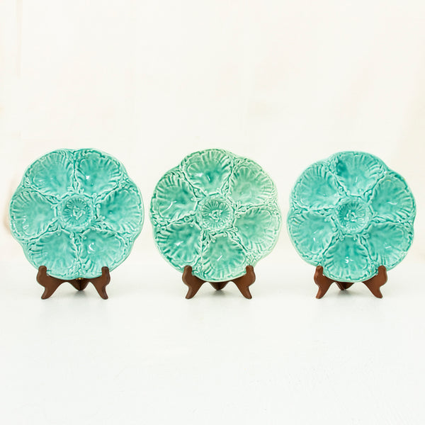 Set of Six Oyster Plates