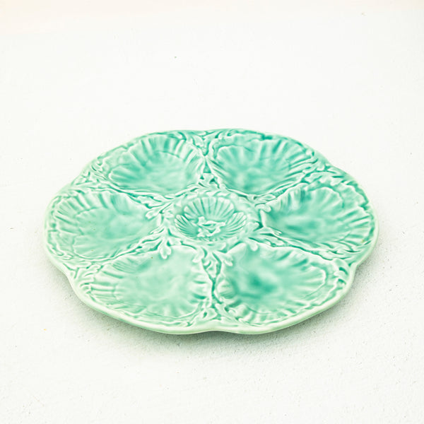 Set of Six Oyster Plates