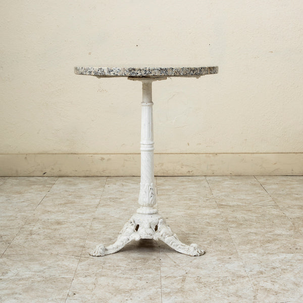 Iron and Marble Bistro Table