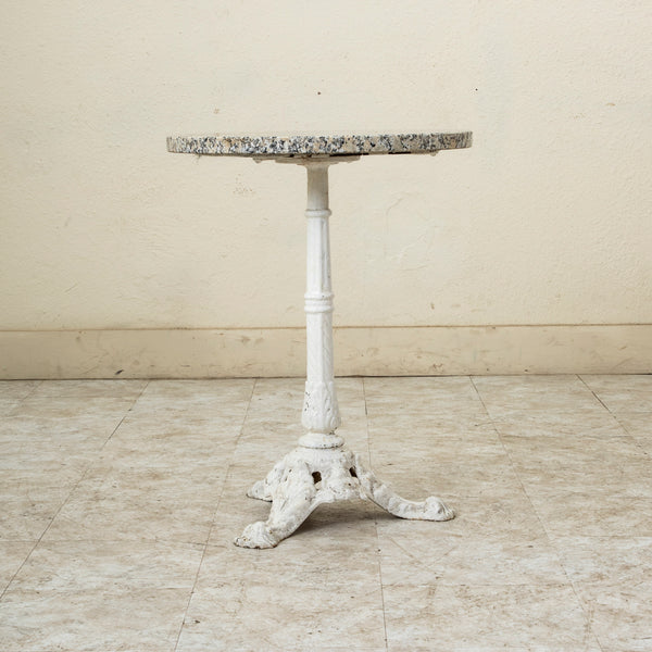 Iron and Marble Bistro Table