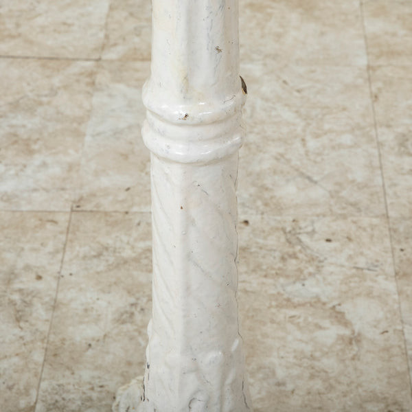 Iron and Marble Bistro Table