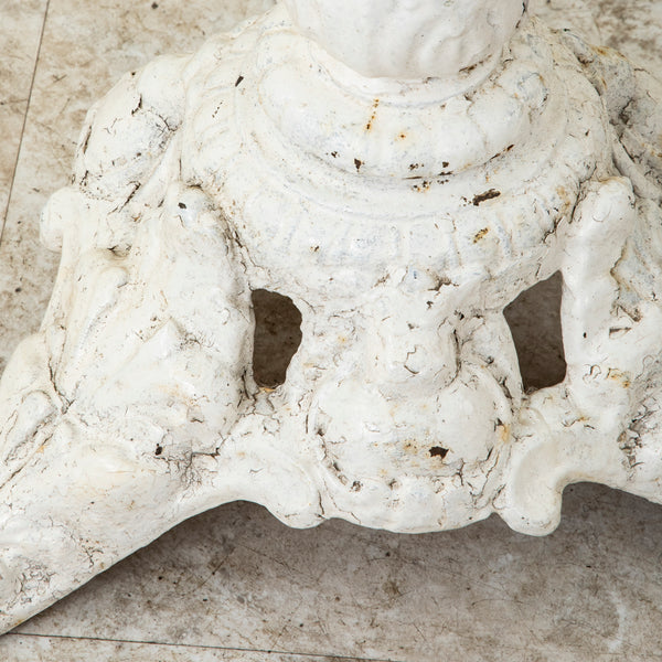 Iron and Marble Bistro Table