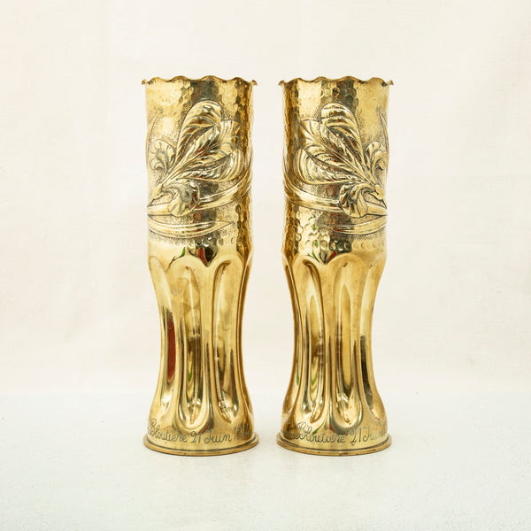 World War II Trench Art Vases