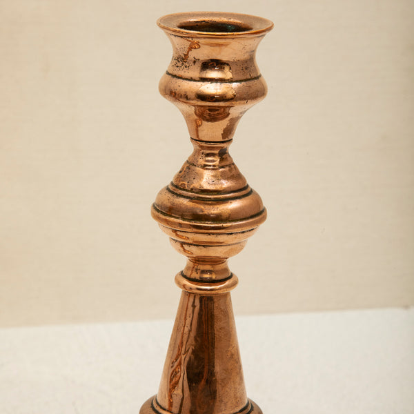 Pair of Copper Candlesticks