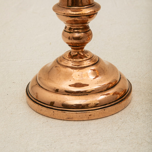 Pair of Copper Candlesticks