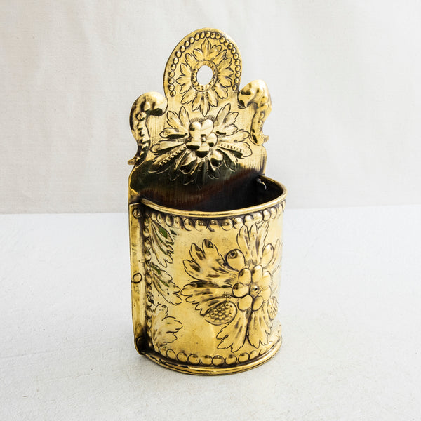 Bronze Repousse Spoon Holder
