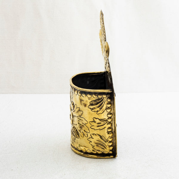 Bronze Repousse Spoon Holder
