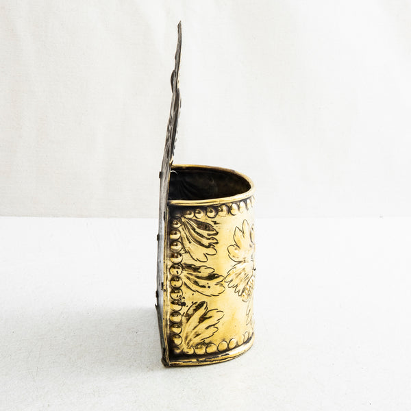 Bronze Repousse Spoon Holder