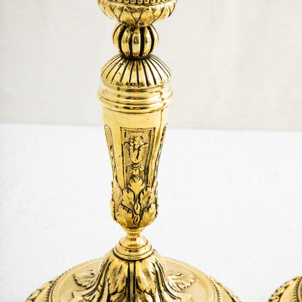 Pair of Bronze Candlesticks