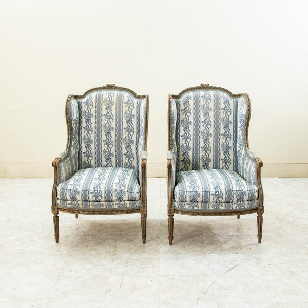 Pair of Wingback Armchairs