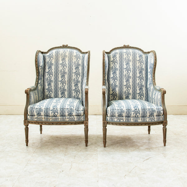 Pair of Wingback Armchairs