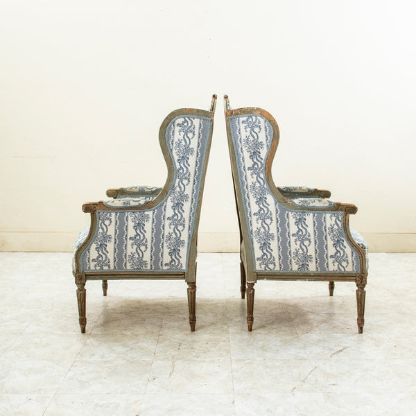 Pair of Wingback Armchairs