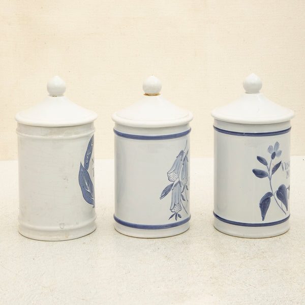 Set of Three Apothecary Jars