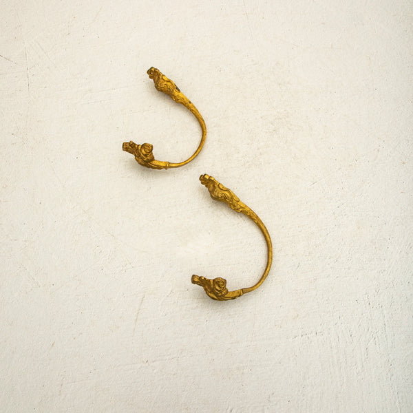 Pair of Bronze Hooks