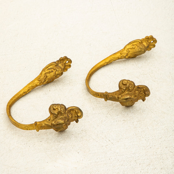 Pair of Bronze Hooks