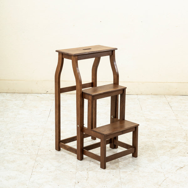 Folding Oak Ladder