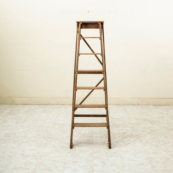 Folding Oak Ladder