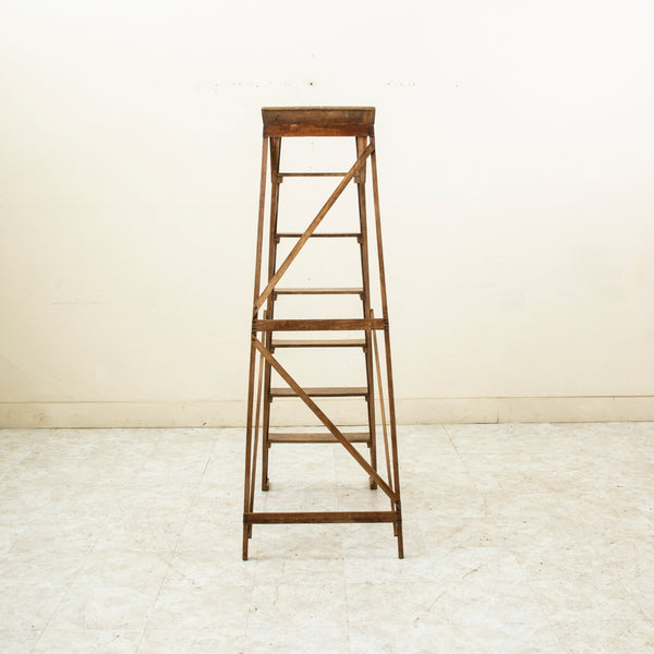 Folding Oak Ladder
