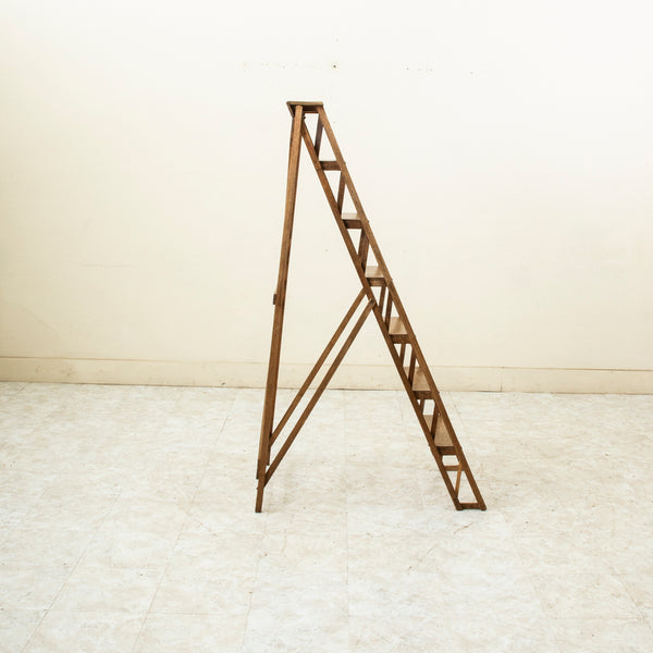 Folding Oak Ladder