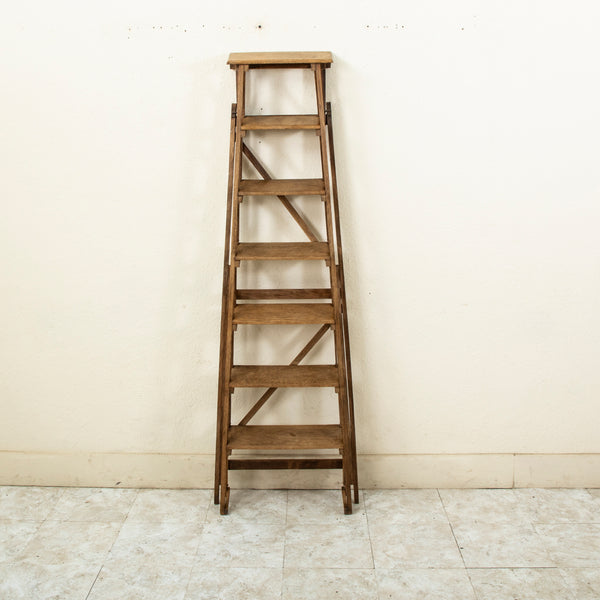 Folding Oak Ladder