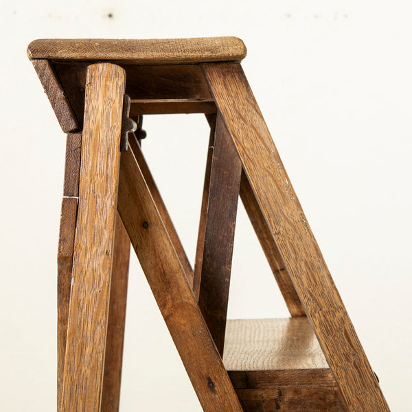 Folding Oak Ladder