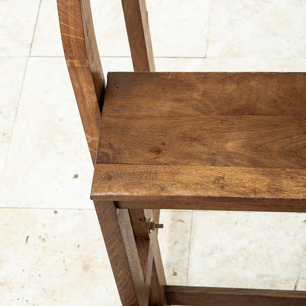Folding Oak Ladder
