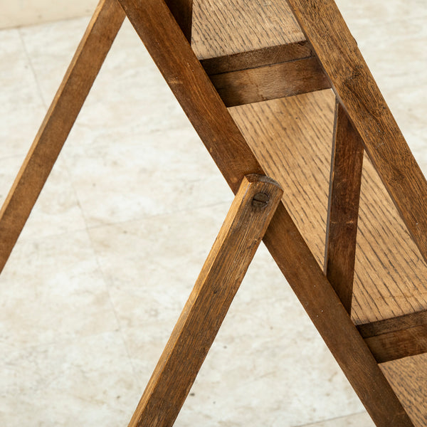 Folding Oak Ladder