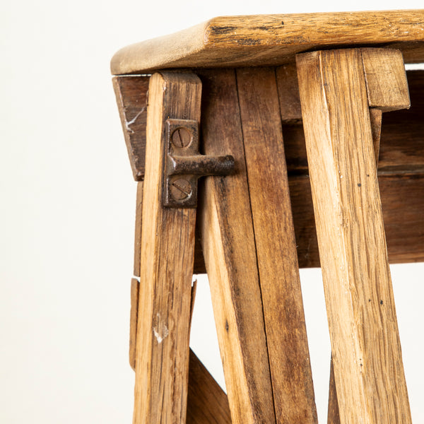 Folding Oak Ladder