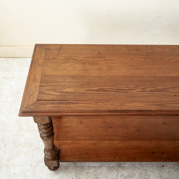 Pitch Pine Draper's Table