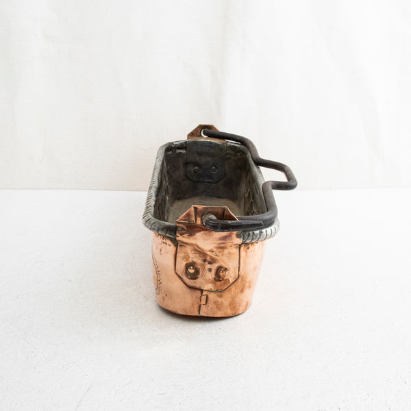 Copper Repousse Fish Pot