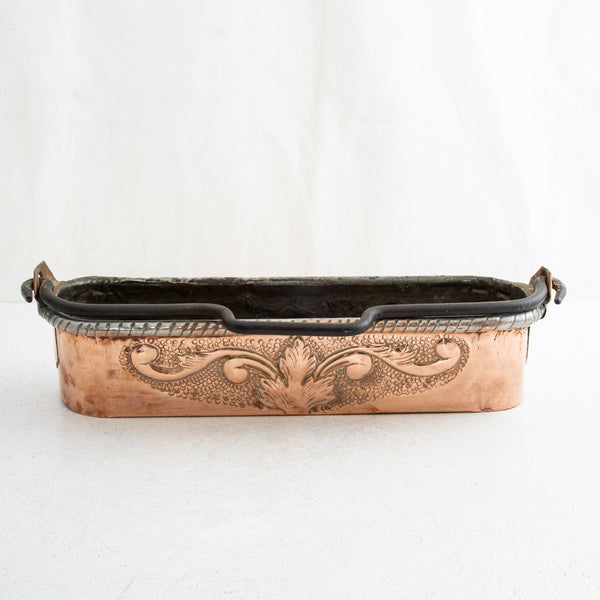 Copper Repousse Fish Pot