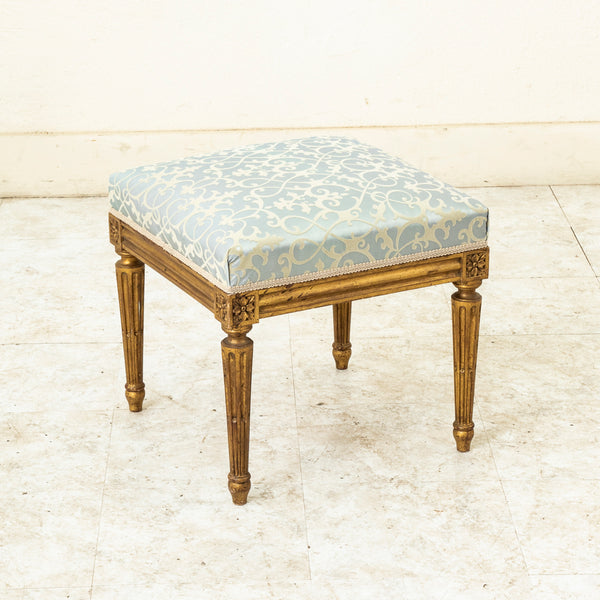 Louis XVI Gilt Wood Stool