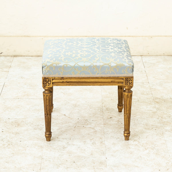 Louis XVI Gilt Wood Stool